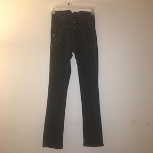 Black high waist jeans